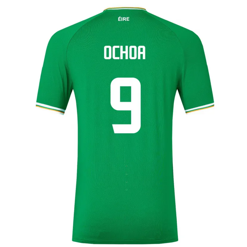 Danxen Kinder Irische Aarón Ochoa #9 Grün Heimtrikot Trikot 24-26 T-Shirt Schweiz