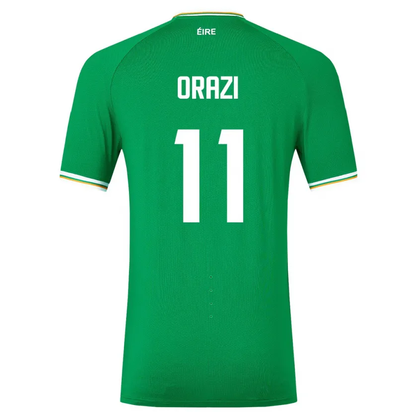 Danxen Kinder Irische Ike Orazi #11 Grün Heimtrikot Trikot 24-26 T-Shirt Schweiz
