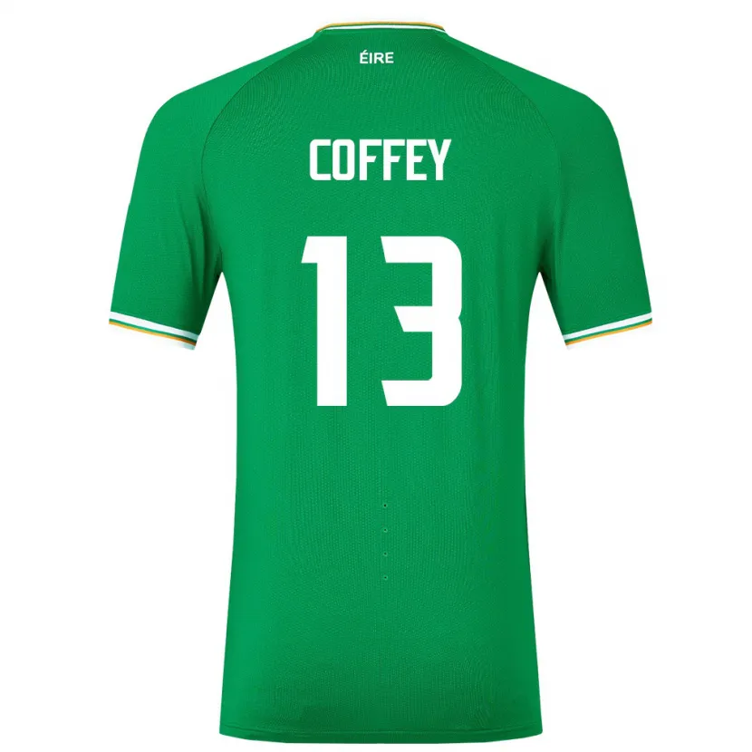 Danxen Kinder Irische Fiachra Coffey #13 Grün Heimtrikot Trikot 24-26 T-Shirt Schweiz