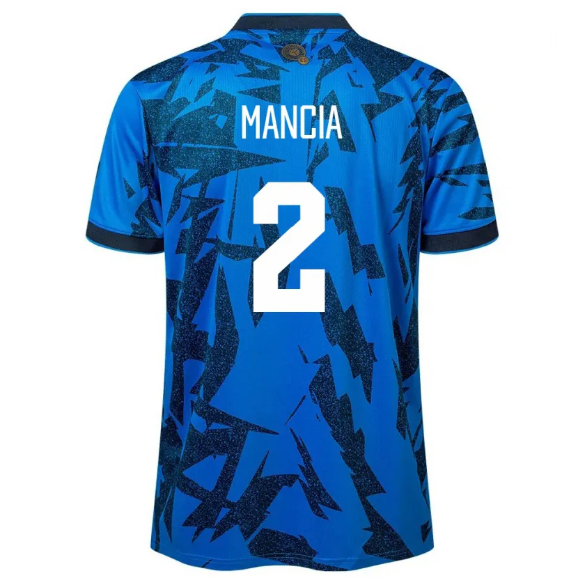 Danxen Kinder El Salvador Steven Mancia #2 Blau Heimtrikot Trikot 24-26 T-Shirt Schweiz