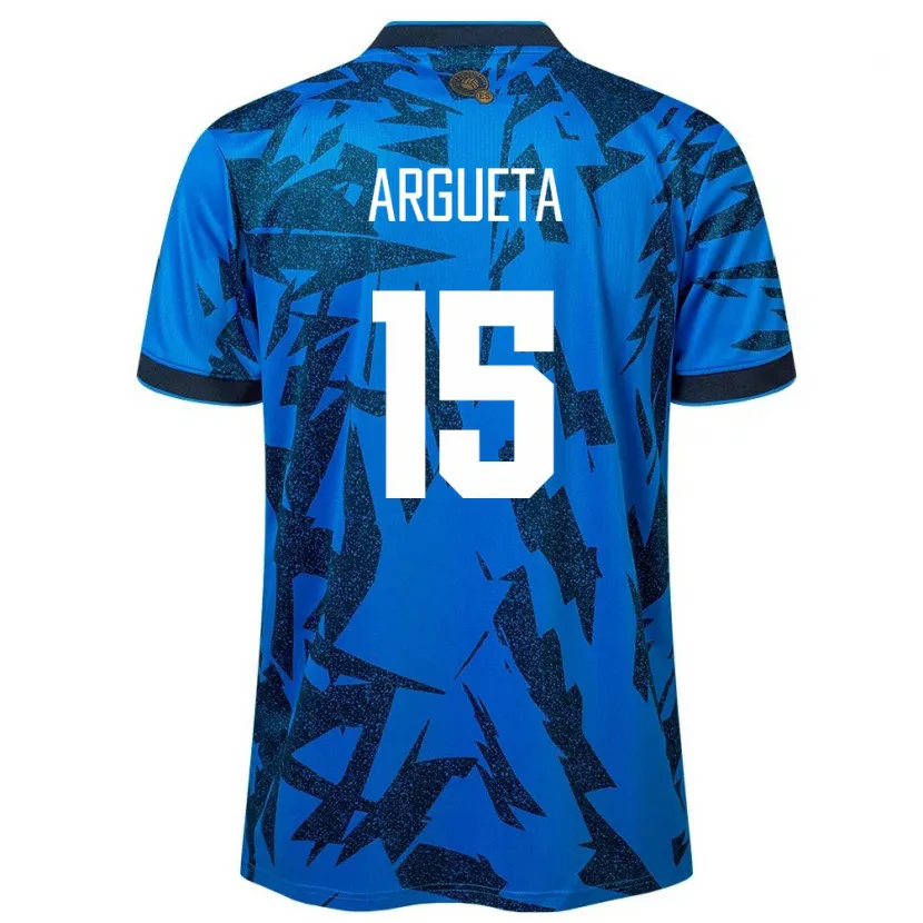 Danxen Kinder El Salvador Germán Argueta #15 Blau Heimtrikot Trikot 24-26 T-Shirt Schweiz