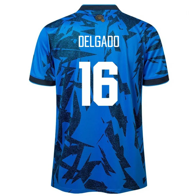 Danxen Kinder El Salvador Vasthy Delgado #16 Blau Heimtrikot Trikot 24-26 T-Shirt Schweiz