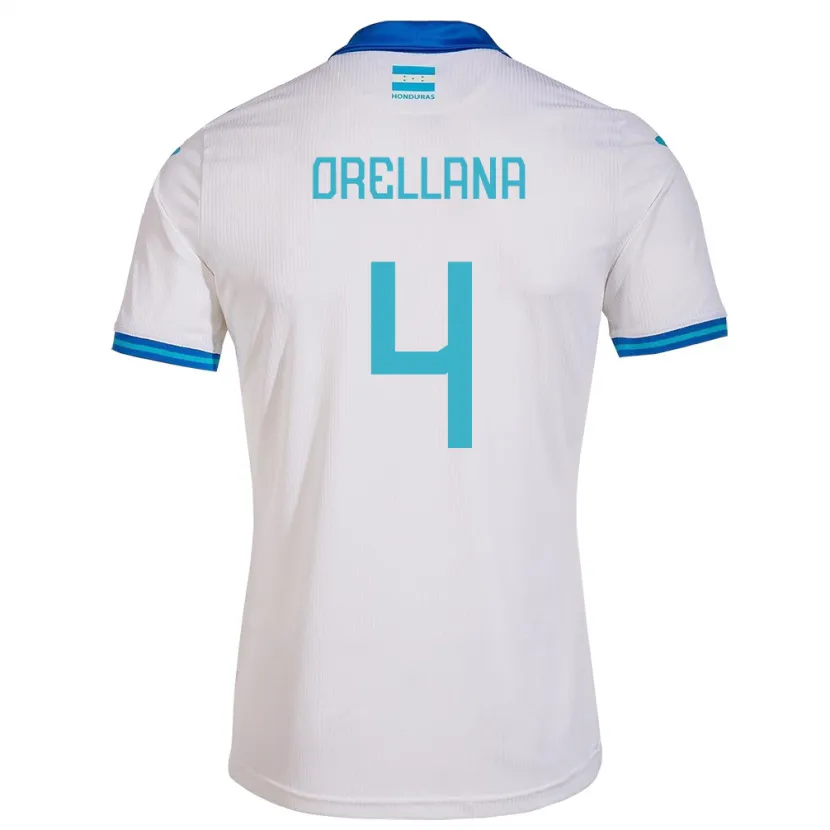 Danxen Kinder Honduras André Orellana #4 Weiß Heimtrikot Trikot 24-26 T-Shirt Schweiz
