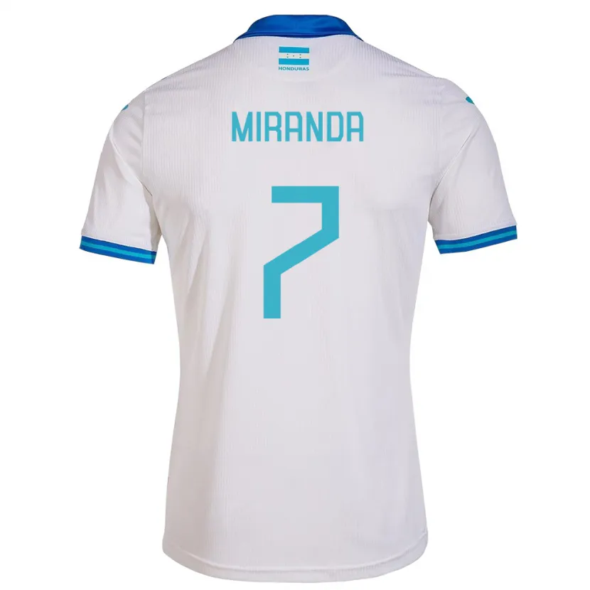 Danxen Kinder Honduras Jeffry Miranda #7 Weiß Heimtrikot Trikot 24-26 T-Shirt Schweiz