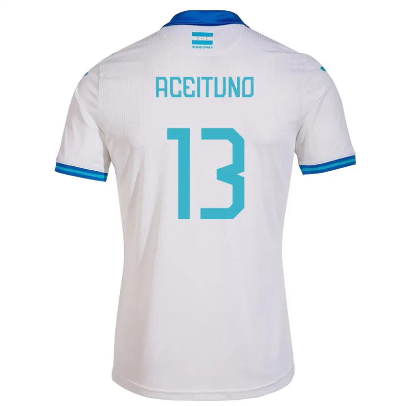 Danxen Kinder Honduras Marco Aceituno #13 Weiß Heimtrikot Trikot 24-26 T-Shirt Schweiz