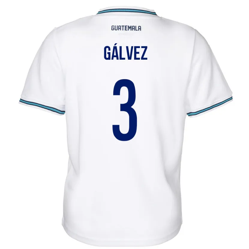 Danxen Kinder Guatemala Fredy Gálvez #3 Weiß Heimtrikot Trikot 24-26 T-Shirt Schweiz