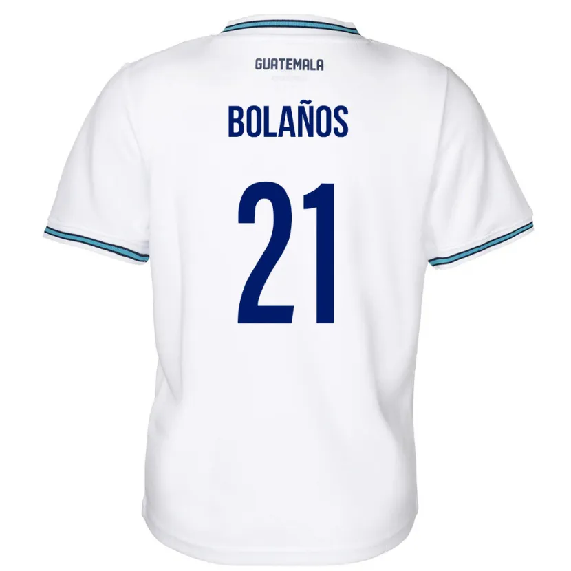 Danxen Kinder Guatemala Diego Bolaños #21 Weiß Heimtrikot Trikot 24-26 T-Shirt Schweiz