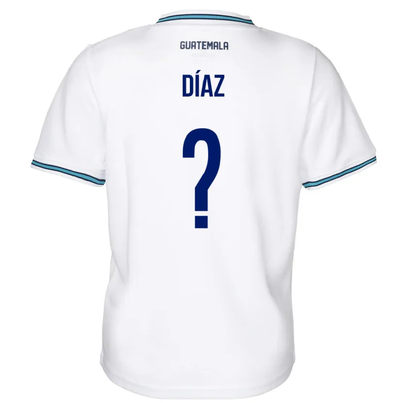 Danxen Kinder Guatemala Hendryck Díaz #0 Weiß Heimtrikot Trikot 24-26 T-Shirt Schweiz