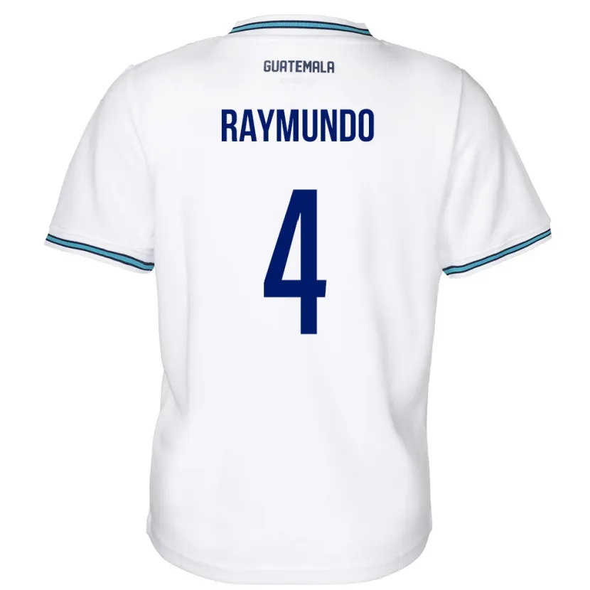 Danxen Kinder Guatemala Cristopher Raymundo #4 Weiß Heimtrikot Trikot 24-26 T-Shirt Schweiz