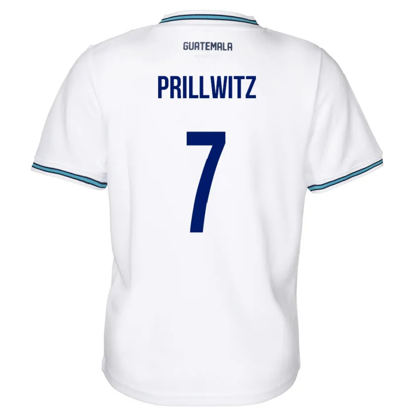 Danxen Kinder Guatemala Héctor Prillwitz #7 Weiß Heimtrikot Trikot 24-26 T-Shirt Schweiz