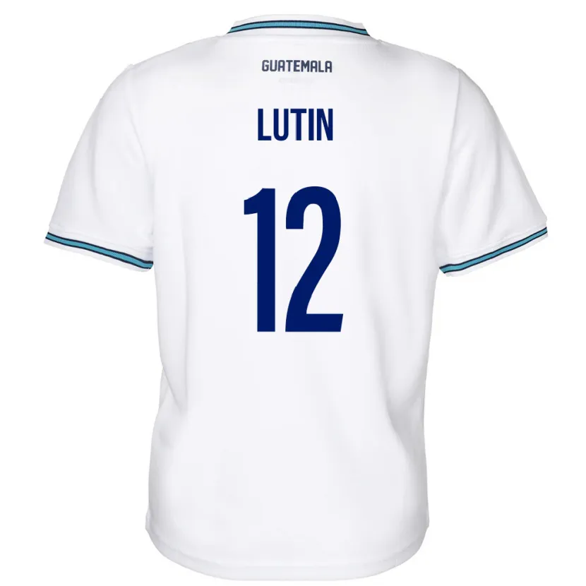 Danxen Kinder Guatemala John Lutin #12 Weiß Heimtrikot Trikot 24-26 T-Shirt Schweiz