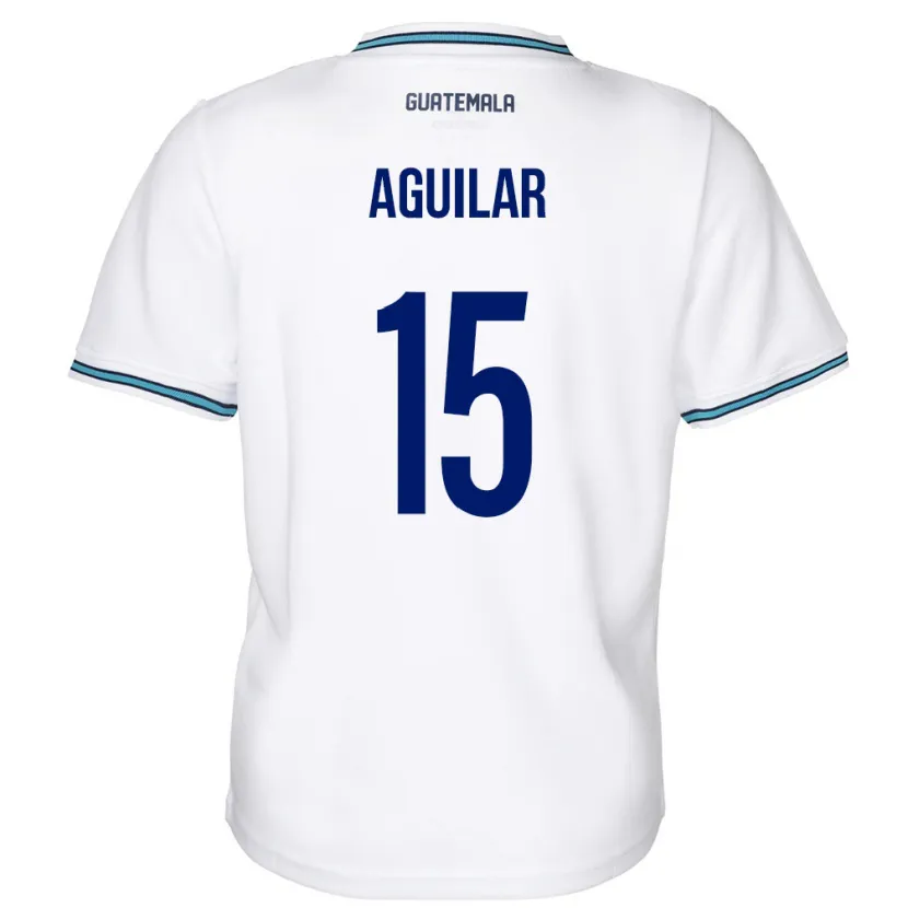 Danxen Kinder Guatemala Carlos Aguilar #15 Weiß Heimtrikot Trikot 24-26 T-Shirt Schweiz