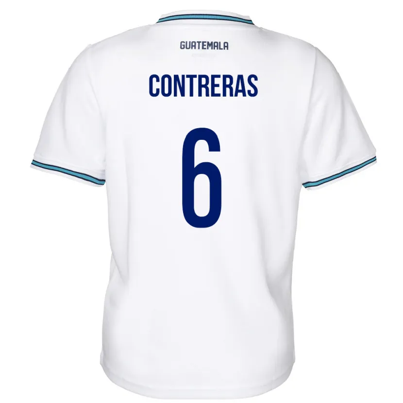 Danxen Kinder Guatemala María Contreras #6 Weiß Heimtrikot Trikot 24-26 T-Shirt Schweiz