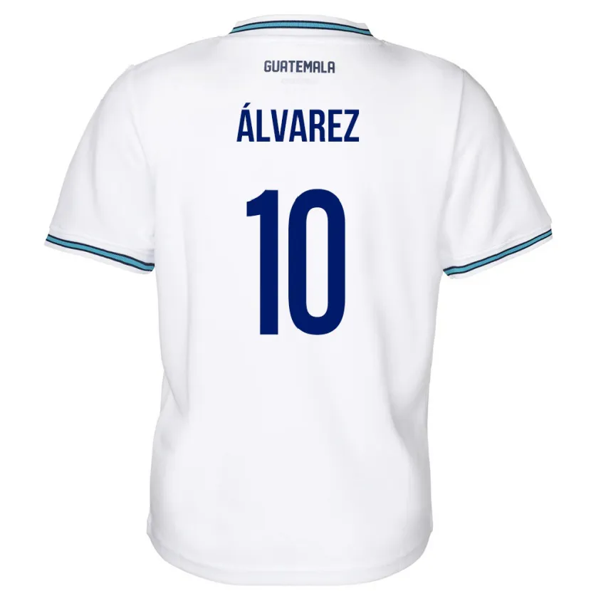 Danxen Kinder Guatemala Andrea Álvarez #10 Weiß Heimtrikot Trikot 24-26 T-Shirt Schweiz