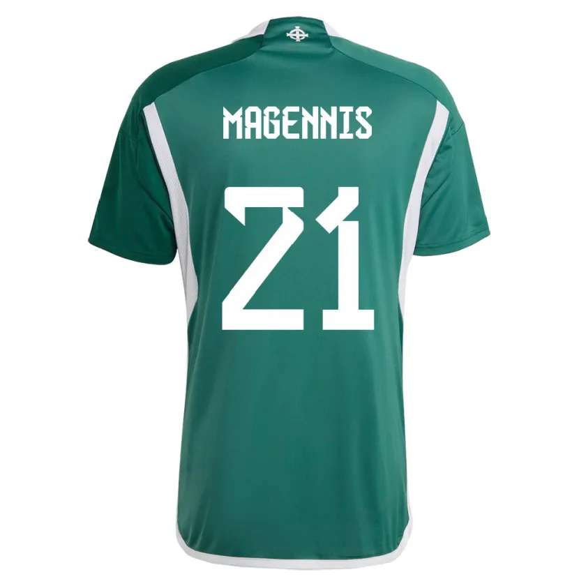 Danxen Kinder Nordirland Josh Magennis #21 Grün Heimtrikot Trikot 24-26 T-Shirt Schweiz