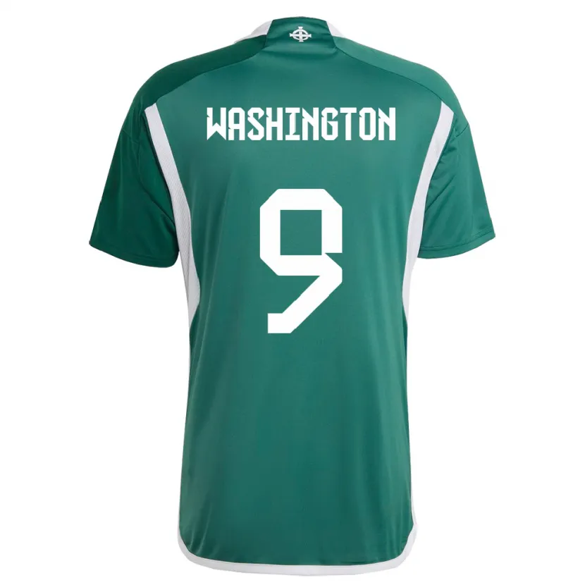 Danxen Kinder Nordirland Conor Washington #9 Grün Heimtrikot Trikot 24-26 T-Shirt Schweiz