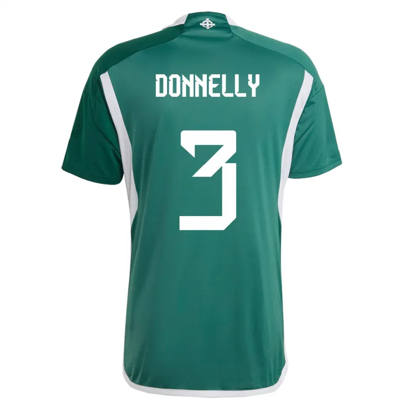 Danxen Kinder Nordirland Aaron Donnelly #3 Grün Heimtrikot Trikot 24-26 T-Shirt Schweiz