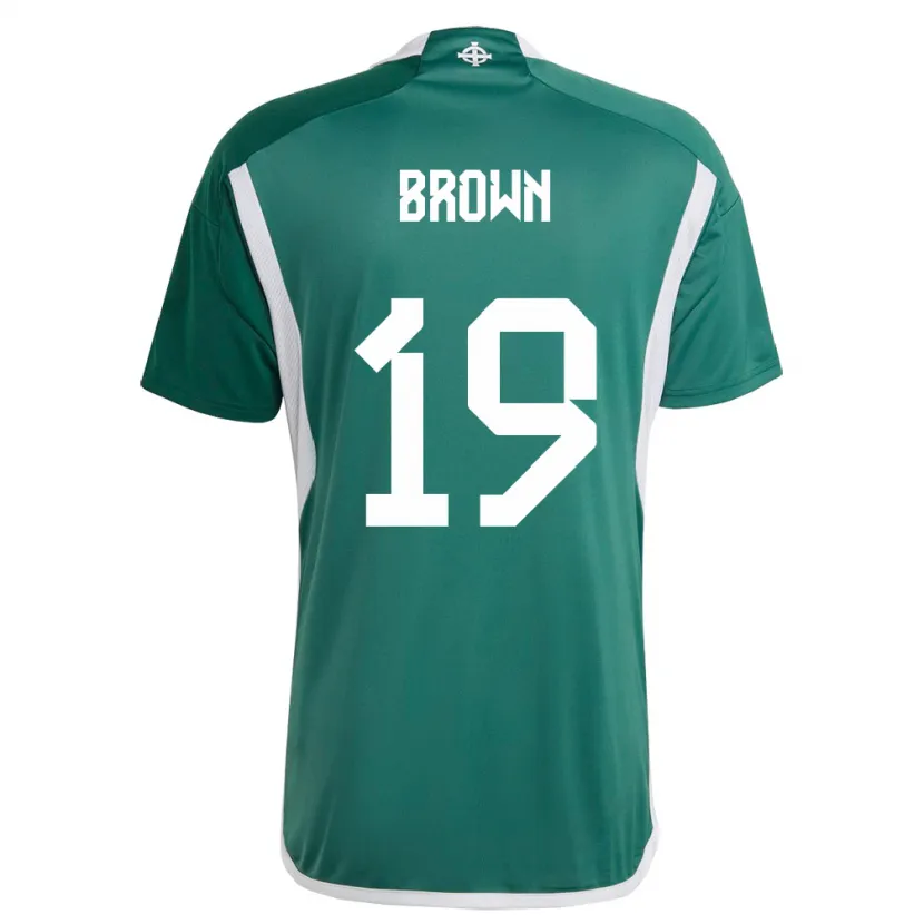 Danxen Kinder Nordirland Sean Brown #19 Grün Heimtrikot Trikot 24-26 T-Shirt Schweiz