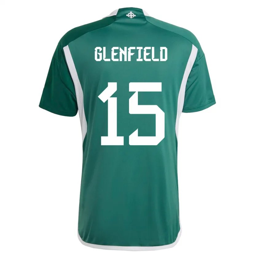 Danxen Kinder Nordirland Sam Glenfield #15 Grün Heimtrikot Trikot 24-26 T-Shirt Schweiz