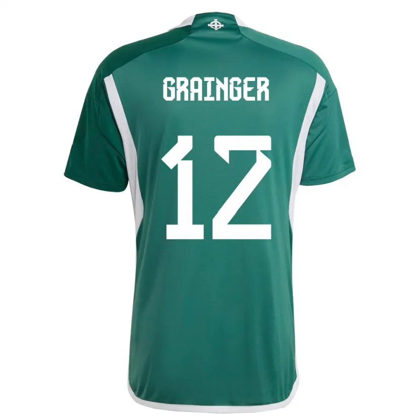 Danxen Kinder Nordirland Owen Grainger #12 Grün Heimtrikot Trikot 24-26 T-Shirt Schweiz