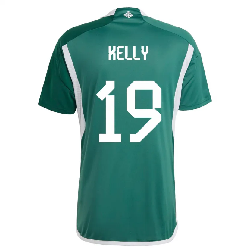 Danxen Kinder Nordirland Oscar Kelly #19 Grün Heimtrikot Trikot 24-26 T-Shirt Schweiz