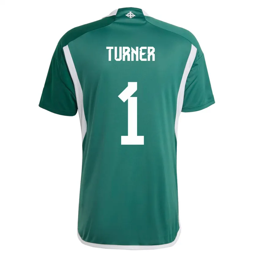 Danxen Kinder Nordirland Shannon Turner #1 Grün Heimtrikot Trikot 24-26 T-Shirt Schweiz