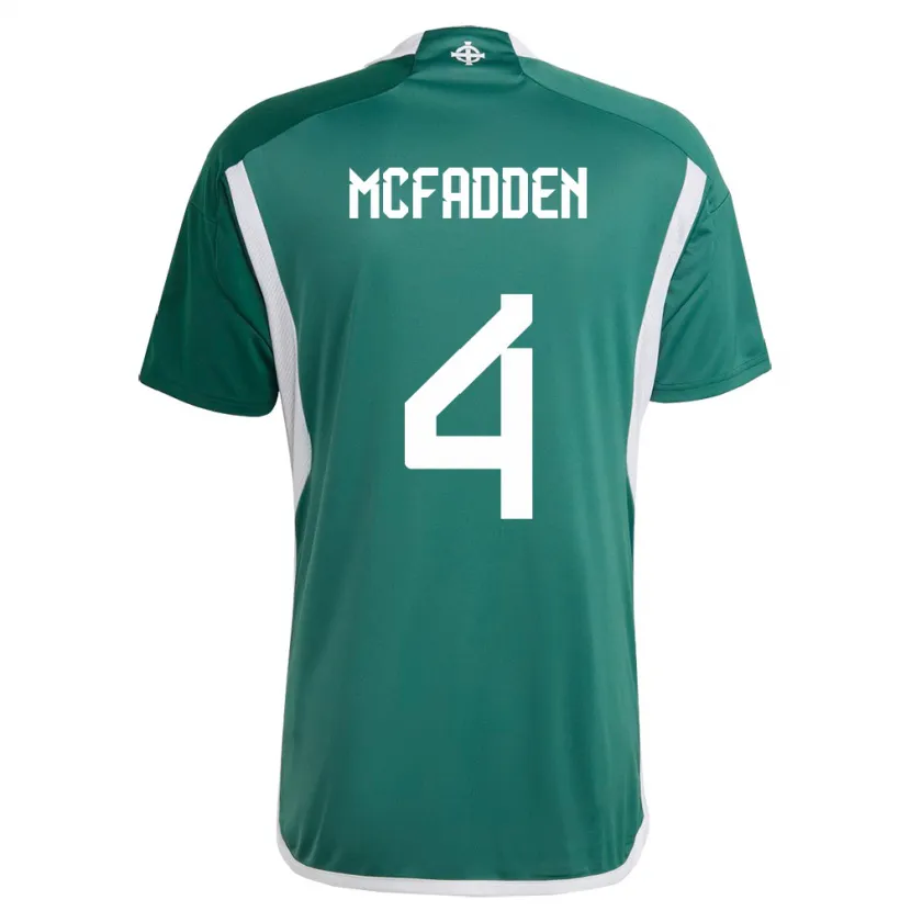 Danxen Kinder Nordirland Sarah Mcfadden #4 Grün Heimtrikot Trikot 24-26 T-Shirt Schweiz