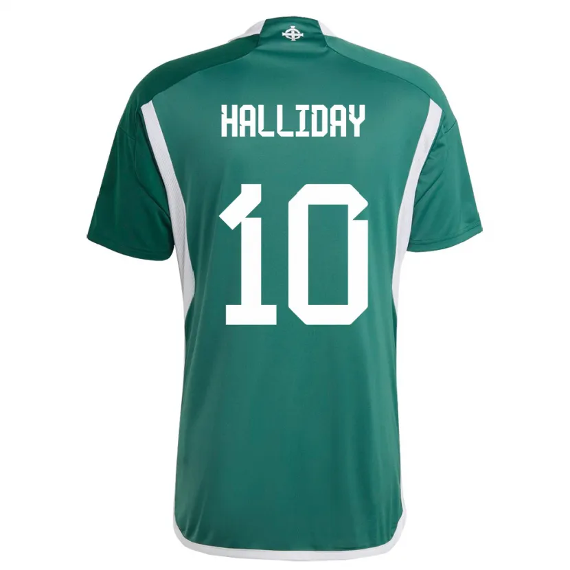 Danxen Kinder Nordirland Keri Halliday #10 Grün Heimtrikot Trikot 24-26 T-Shirt Schweiz