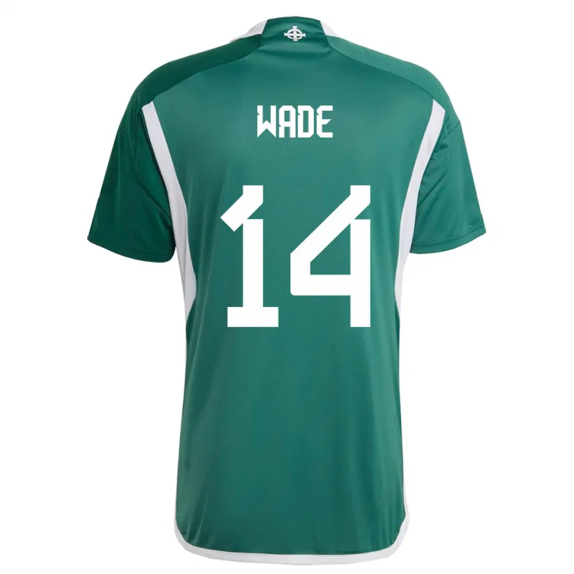 Danxen Kinder Nordirland Lauren Wade #14 Grün Heimtrikot Trikot 24-26 T-Shirt Schweiz