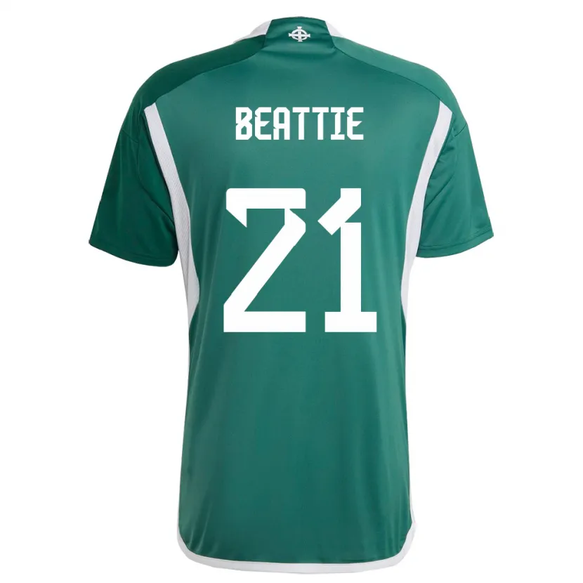 Danxen Kinder Nordirland Kerry Beattie #21 Grün Heimtrikot Trikot 24-26 T-Shirt Schweiz