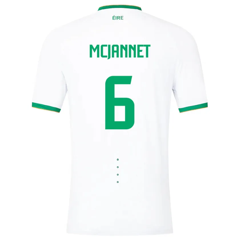 Danxen Kinder Irische Ed Mcjannet #6 Weiß Auswärtstrikot Trikot 24-26 T-Shirt Schweiz