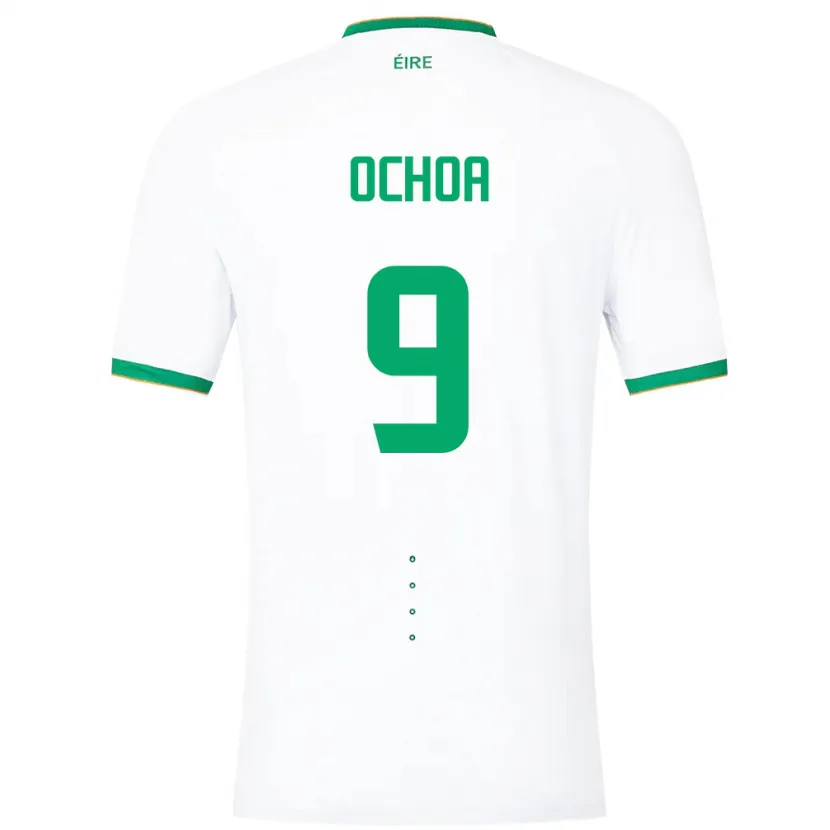 Danxen Kinder Irische Aarón Ochoa #9 Weiß Auswärtstrikot Trikot 24-26 T-Shirt Schweiz