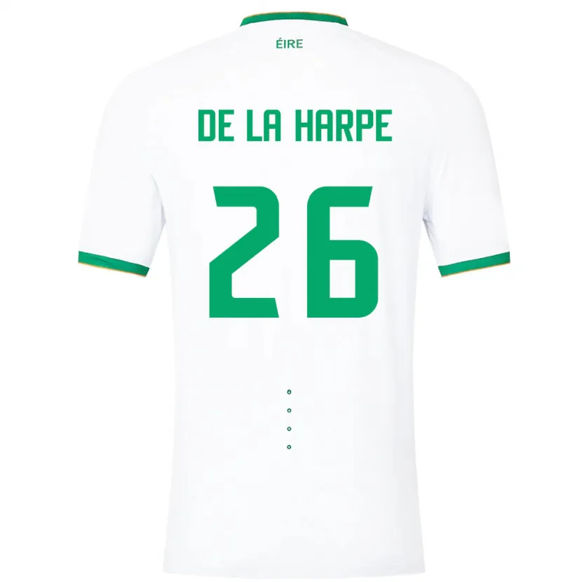 Danxen Kinder Irische Deborah-Anne De La Harpe #26 Weiß Auswärtstrikot Trikot 24-26 T-Shirt Schweiz