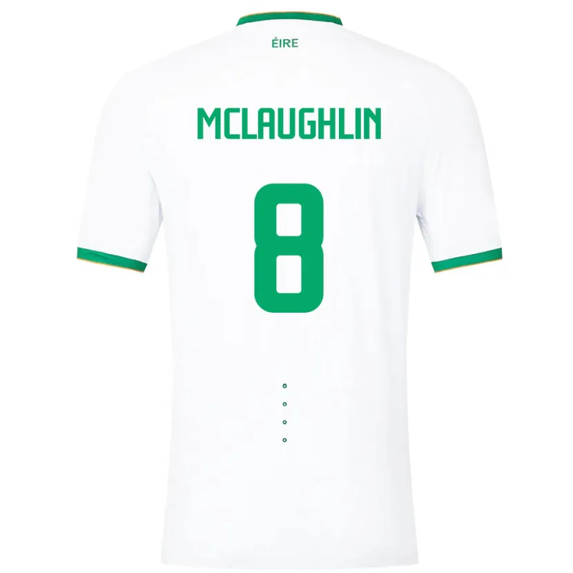 Danxen Kinder Irische Roma Mclaughlin #8 Weiß Auswärtstrikot Trikot 24-26 T-Shirt Schweiz