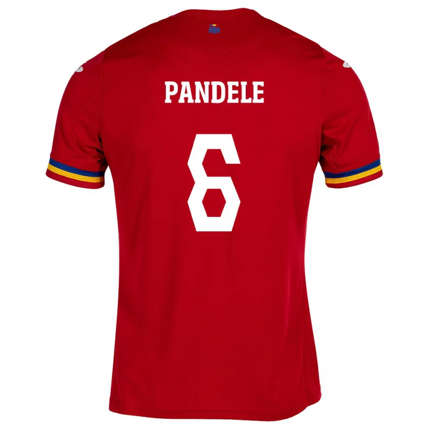 Danxen Kinder Rumänische Andrei Pandele #6 Rot Auswärtstrikot Trikot 24-26 T-Shirt Schweiz