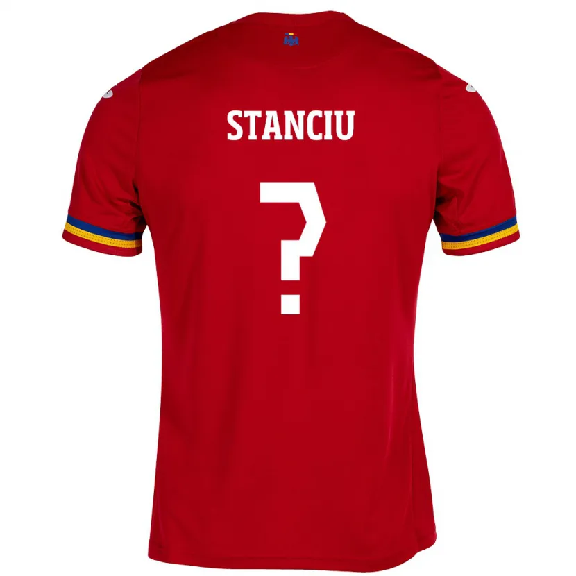 Danxen Kinder Rumänische Raul Stanciu #0 Rot Auswärtstrikot Trikot 24-26 T-Shirt Schweiz