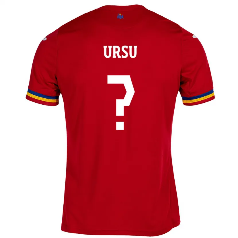 Danxen Kinder Rumänische Eduard Ursu #0 Rot Auswärtstrikot Trikot 24-26 T-Shirt Schweiz