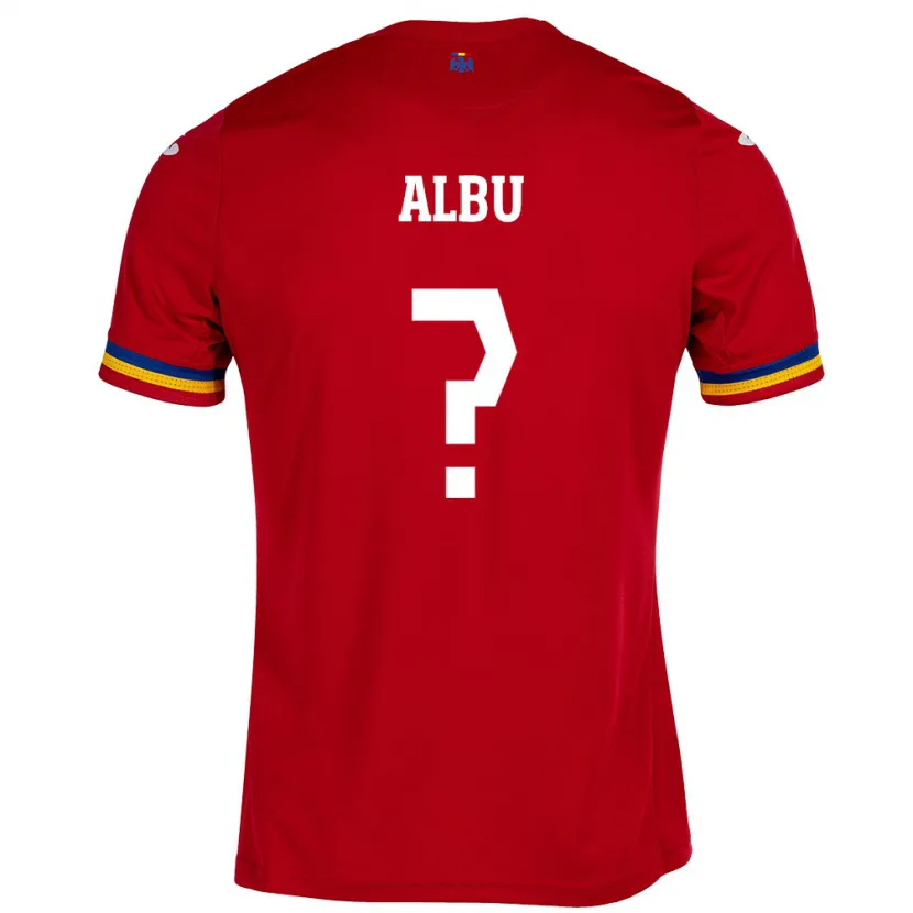 Danxen Kinder Rumänische Luca Albu #0 Rot Auswärtstrikot Trikot 24-26 T-Shirt Schweiz