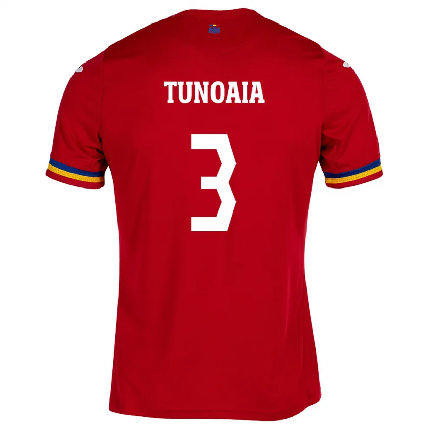 Danxen Kinder Rumänische Alexandra Tunoaia #3 Rot Auswärtstrikot Trikot 24-26 T-Shirt Schweiz