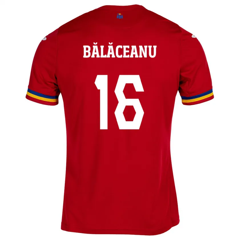 Danxen Kinder Rumänische Ioana Bălăceanu #16 Rot Auswärtstrikot Trikot 24-26 T-Shirt Schweiz