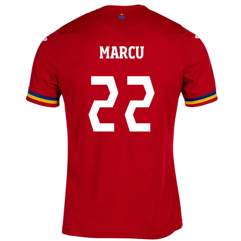 Danxen Kinder Rumänische Carmen Marcu #22 Rot Auswärtstrikot Trikot 24-26 T-Shirt Schweiz