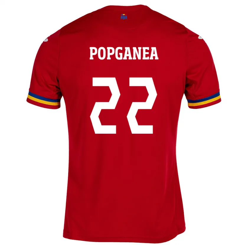 Danxen Kinder Rumänische Mirela Pop-Ganea #22 Rot Auswärtstrikot Trikot 24-26 T-Shirt Schweiz