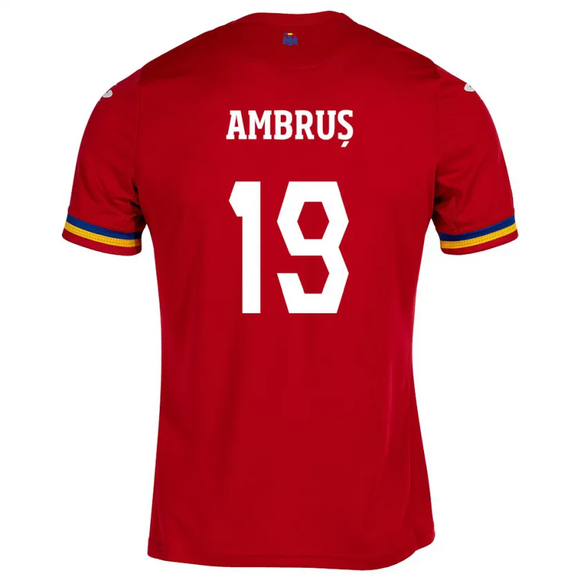 Danxen Kinder Rumänische Beata Ambruș #19 Rot Auswärtstrikot Trikot 24-26 T-Shirt Schweiz