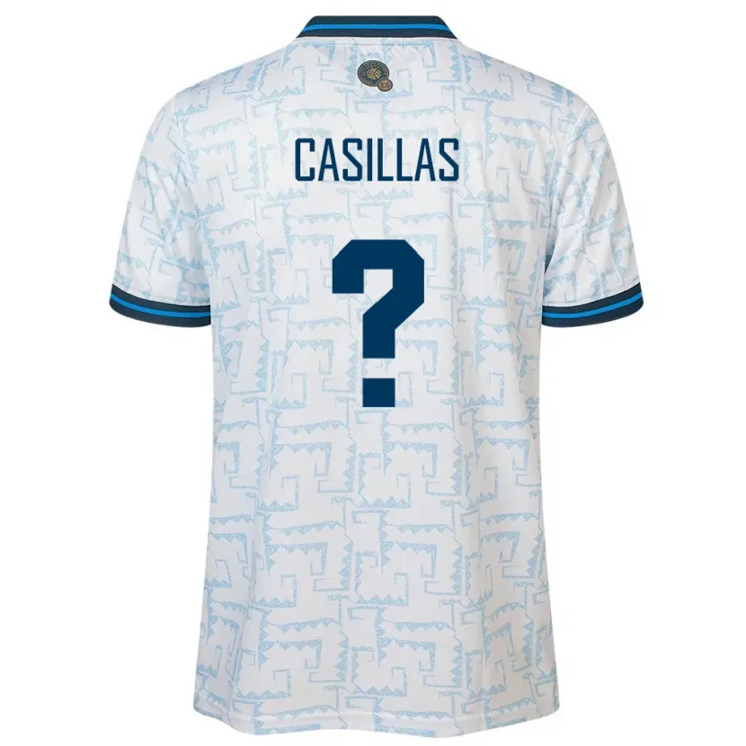 Danxen Kinder El Salvador Marcos Casillas #0 Weiß Auswärtstrikot Trikot 24-26 T-Shirt Schweiz