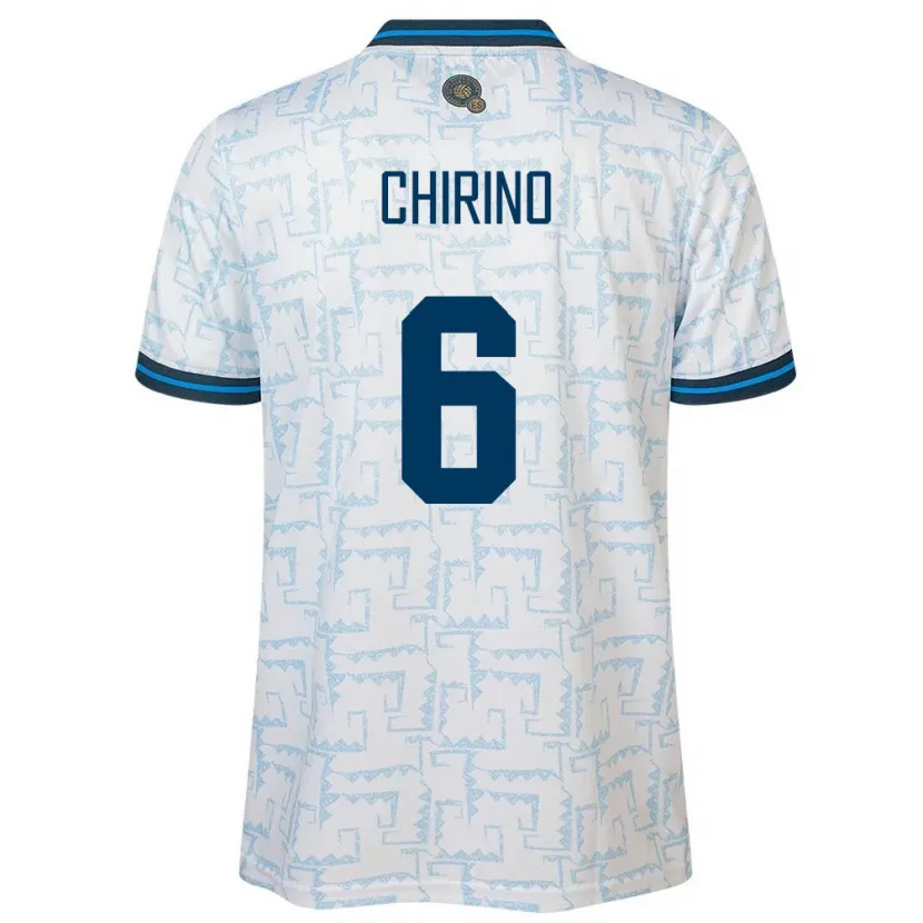 Danxen Kinder El Salvador Alejandra Chirino #6 Weiß Auswärtstrikot Trikot 24-26 T-Shirt Schweiz