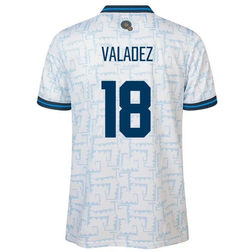 Danxen Kinder El Salvador Samantha Valadez #18 Weiß Auswärtstrikot Trikot 24-26 T-Shirt Schweiz