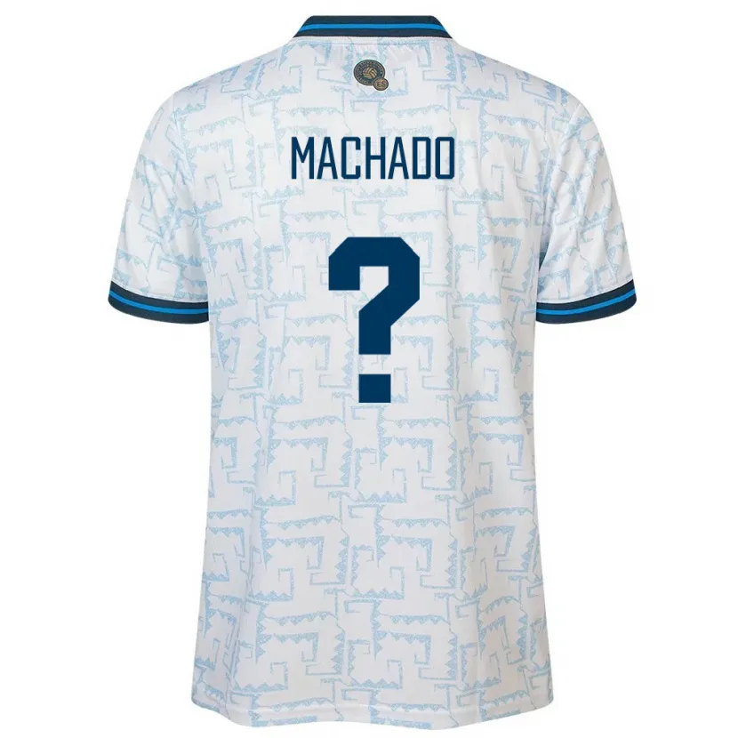 Danxen Kinder El Salvador Angie Machado #0 Weiß Auswärtstrikot Trikot 24-26 T-Shirt Schweiz