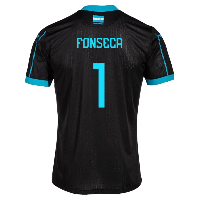 Danxen Kinder Honduras Harold Fonseca #1 Schwarz Auswärtstrikot Trikot 24-26 T-Shirt Schweiz