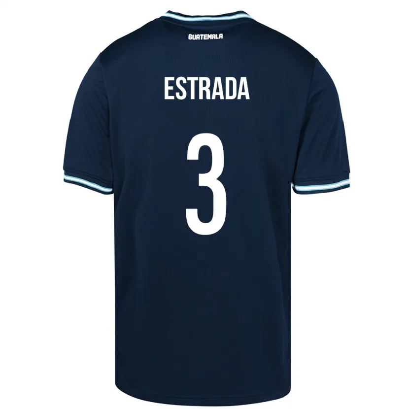 Danxen Kinder Guatemala Carlos Estrada #3 Blau Auswärtstrikot Trikot 24-26 T-Shirt Schweiz