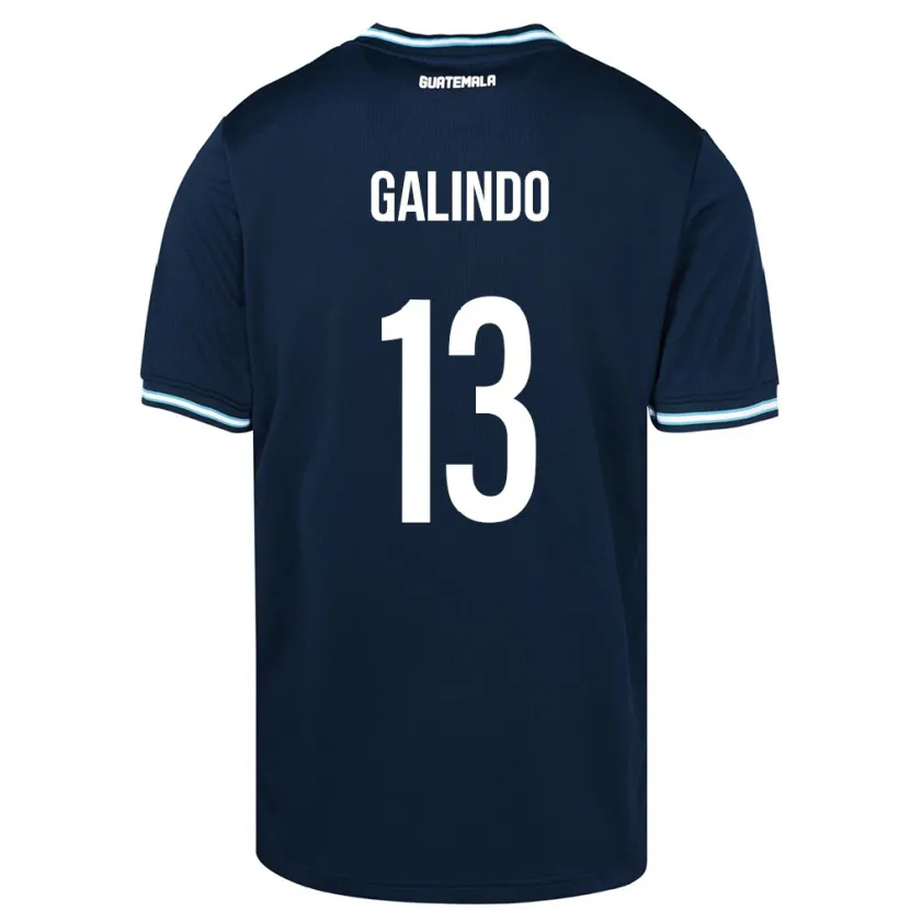 Danxen Kinder Guatemala Alejandro Galindo #13 Blau Auswärtstrikot Trikot 24-26 T-Shirt Schweiz